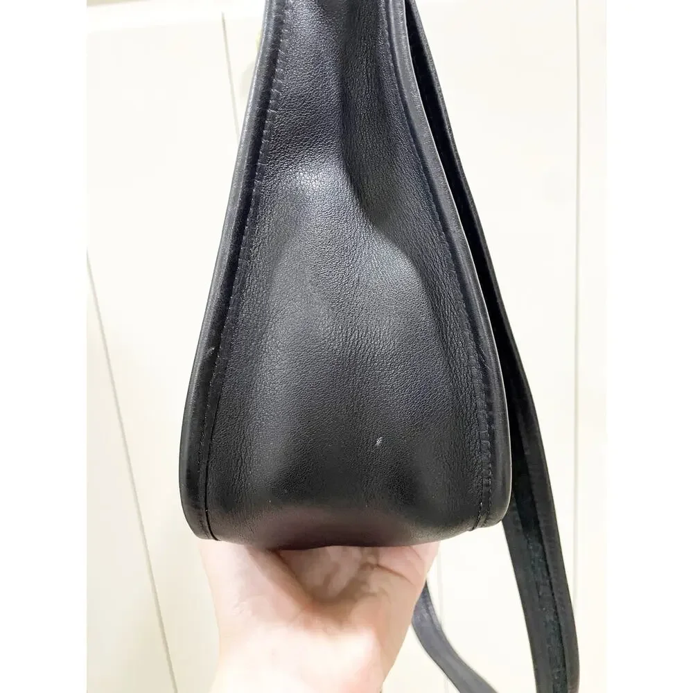 Coach #9950 Janice's Legacy Bag Black Silver Leather Crossbody Bag Vintage